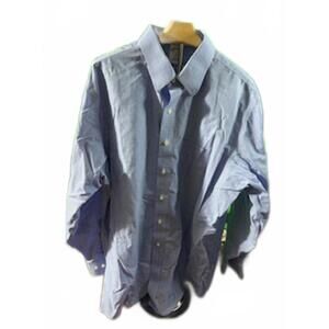 Brooks Brothers 1818 Regent Men's Dress Shirt - Blue, Size 17.5 4/5